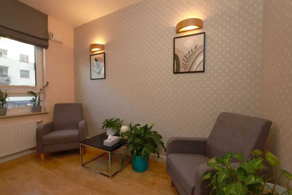 Wnętrze gabinetu terapeutycznego w Ośrodku In-Med